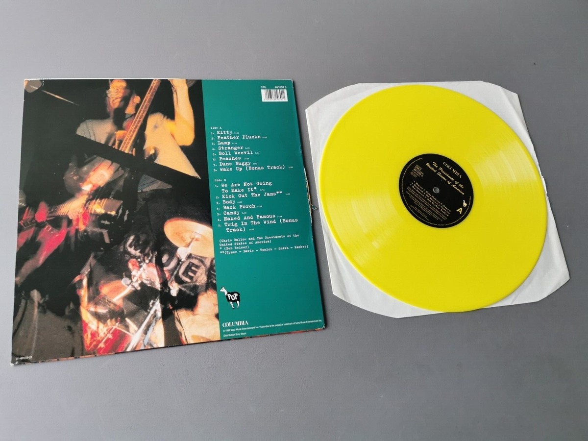 THE PRESIDENTS OF THE UNITED STATES lim. yellow marbled Vinyl LP