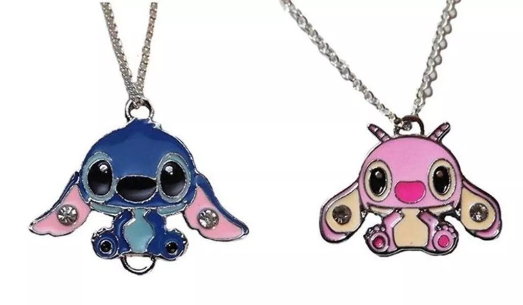 Stitch and angel necklace deals