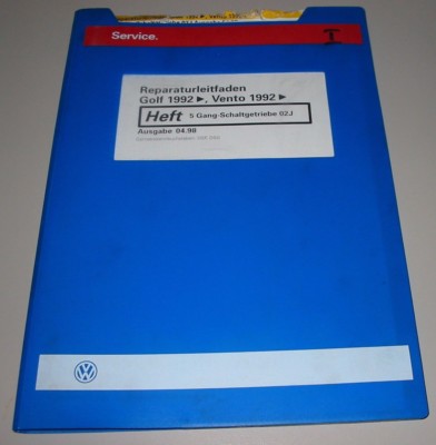 Werkstatthandbuch VW Golf III Typ 1H + Vento 5 Gang Schaltgetriebe 02J ab 1992!