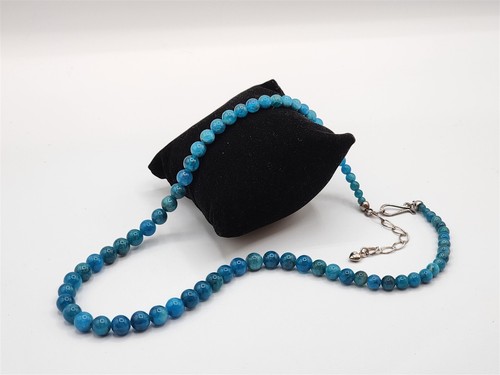 Jay King 925 Blue Apatite Natural Stone Necklace 18" Sterling Silver - Picture 3 of 10