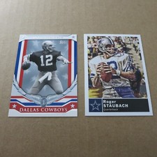 Roger Staubach (2) Dallas Cowboys '08 Topps Honor Roll, '10 Topps Magic #193