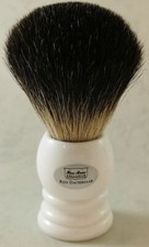 Shaving Brush White Real Badger Hair 0 15/16in Acryl-Griff Hans Baier Made IN