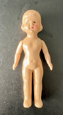 Antique Vintage Composite Doll 6 1/2'' Tall