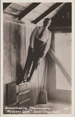 Postcard Mystical Phenomena Mystery Spot Santa Cruz CA California 