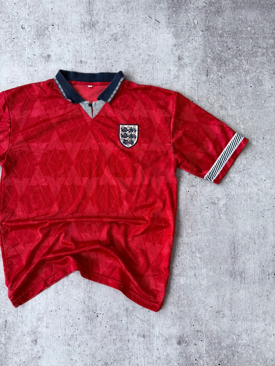 ウェア ENGLAND 1990 Away Soccer Uniform England 1990 World Cup Retro Away Jersey Size L | eBay