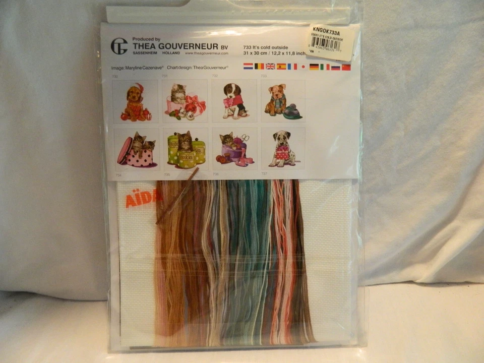 C-25 NUEVO KIT PUNTO DE CRUZ CONTADO THEA GOUVERNEUR "HACE FRÍO AFUERA" Foto 3 de 3