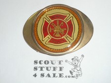Fire Fighter 24k Gold Plate Belt Buckle, New in Bag