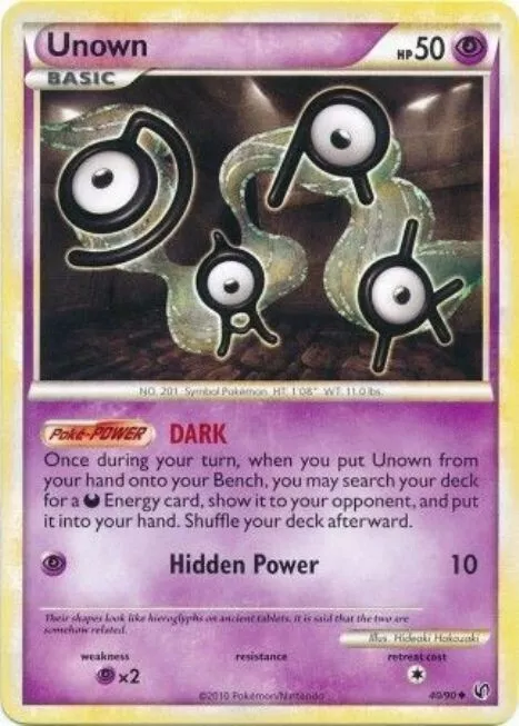 Unown Letra M - Vários Disponíveis - (Leia A Descrição) - Pokemon