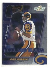 2002 Score Football Building Blocks - #BB06 - Kurt Warner - St. Louis Rams