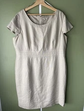 Smart Planet Linen Summer Work Dress Size 18