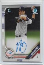 2019 Bowman Chrome Prospect Autographs #CPANG Nick Green New York Yankees