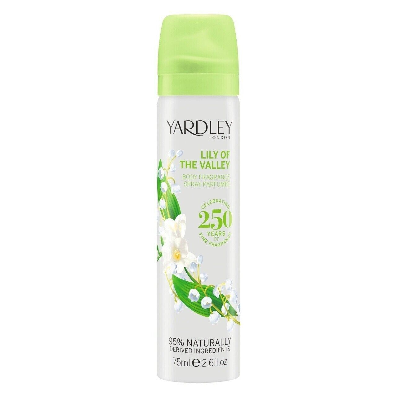 6 x YARDLEY LONDON LILY OF THE VALLEY BODY SPRAY 75ml - Image 3