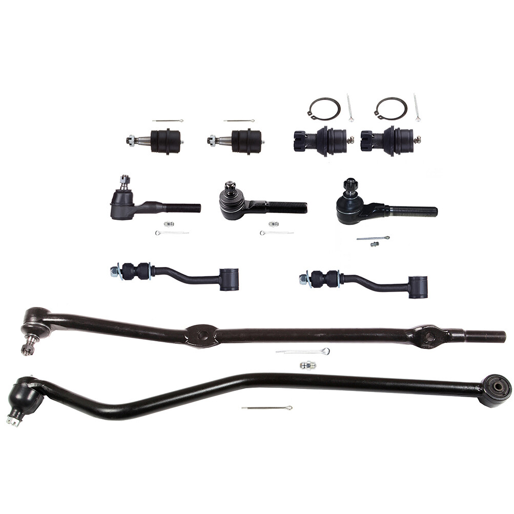11x Front Ball Joints Tie Rods Drag Link Assembly For Jeep Comanche & Cherokee