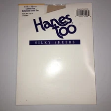 Silky Hanes Too Control Top Pantyhose Style H59 Travel Buff Size CD