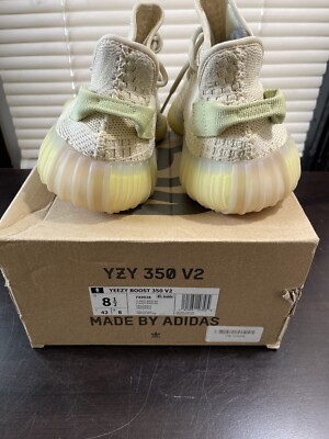 adidas gazelle silver green womens Yeezy 350 V2 Flax (Lightly Worn) main image 1