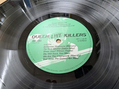EMC 3302 2x12" 33RPM '79 QUEEN "LIVE KILLERS" Gatefold Double LP EX - Picture 7 of 14