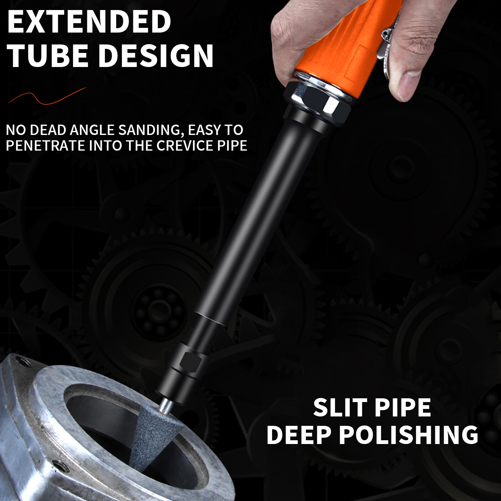 Die Grinder 1/4" STRAIGHT EXTENDED LONG REACH AIR DIE ANGLE GRINDER CUT-OFF TOOL