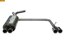 FOX Edelstahl Sportauspuffanlage ab Kat je 2x70mm mit Absorber für VW Polo 6N