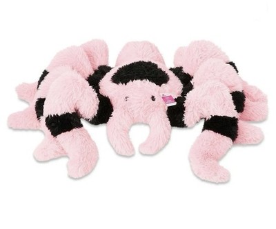 Jumbo Spider Plush Pink & Black 45