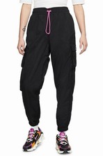 Nike Sportswear Icon Clash Womens Pants Black Fire Pink Size XS