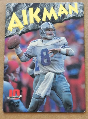 #ad 1993 Action Packed 10TH Anniversary All Madden Team Prototype #1 Troy Aikman $2.49