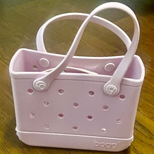 BOGG Pink Womens Solid Tote Bag Double Handle...