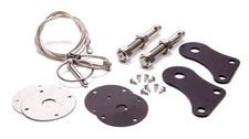 Drake Hood Pin Kit Stainless For 05-09 Ford Mustang