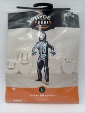 Hyde and EEK Boutique Kids X Ray Skeleton Halloween Costume Size Large 10-12
