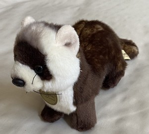 2021 AURORA MIYONI Black Footed FERRET Plush Stuffed Animal w/Front Neck Tag