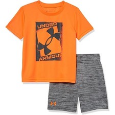 NWT Under Armour Boys UA Stamp Big Logo Set sz 6