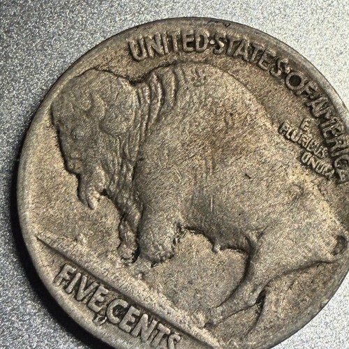 Buffle nickel 1915-D. Détails corne complète. Pièce de monnaie holo restaurée (B) - Photo 5/5