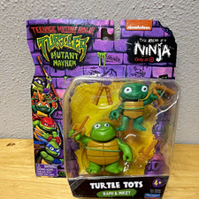 Playmates Toys TMNT Mutant Mayhem Turtle Tots Raph & Mikey Set Age 4