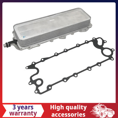 Fit For Land Rover LR4 Jaguar F-Pace XE XK XJ 3.0L Engine Oil Cooler w/Gasket