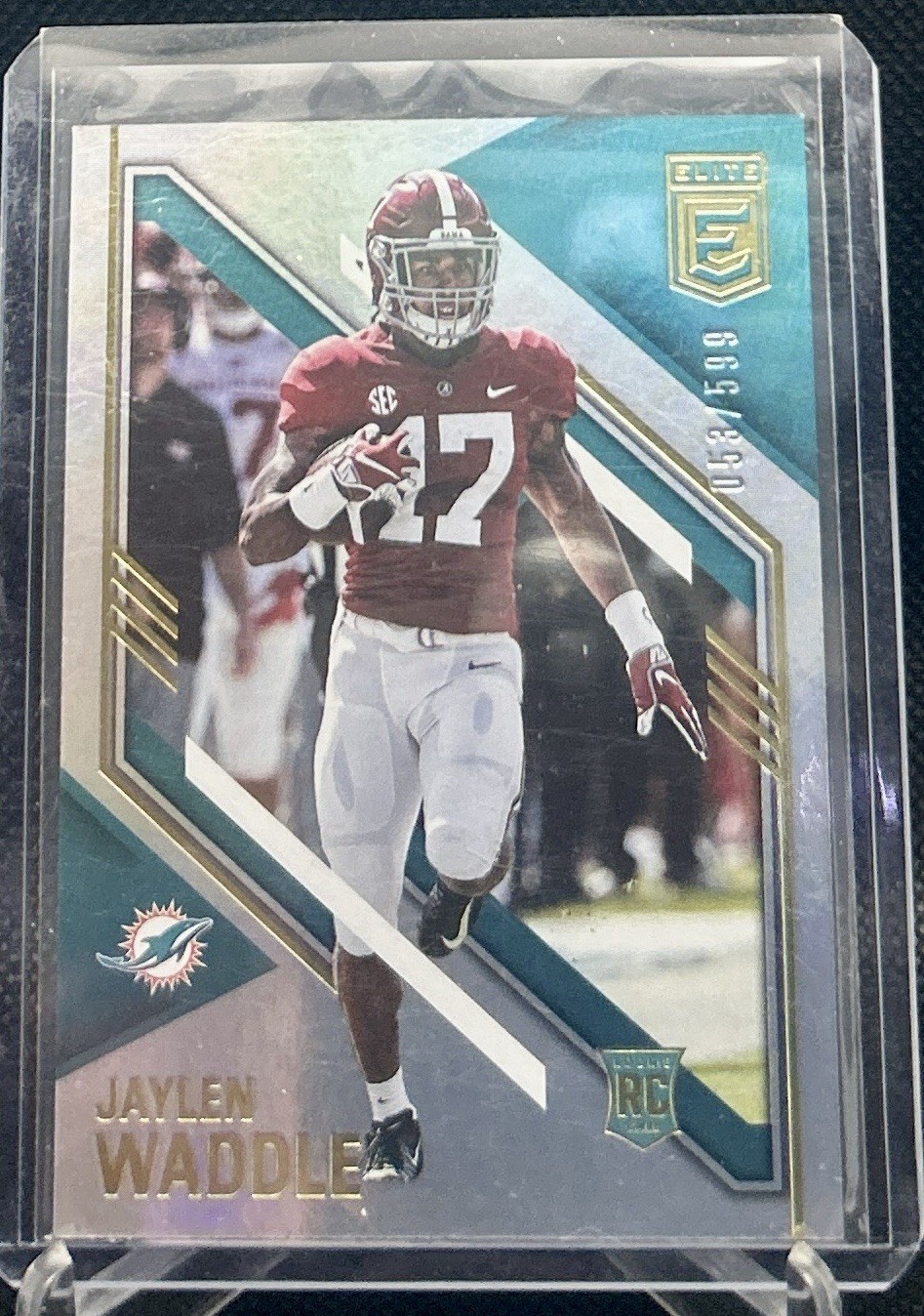 2021 Panini Donruss Elite Rookies Jaylen Waddle #122 053/599 (RC) Broncos! 🔥