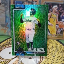 Topps 2026 Series 1 Rookie Maximo Acosta Green Parallel #172 Marlins