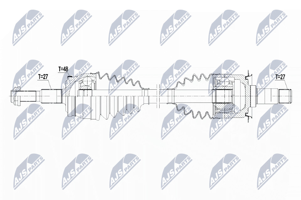 DRIVE SHAFT NPW-CH-088 FOR DODGE CHRYSLER EER 2.7L EGG 3.5L 6cyl MAGNUM 5.7L - Image 3