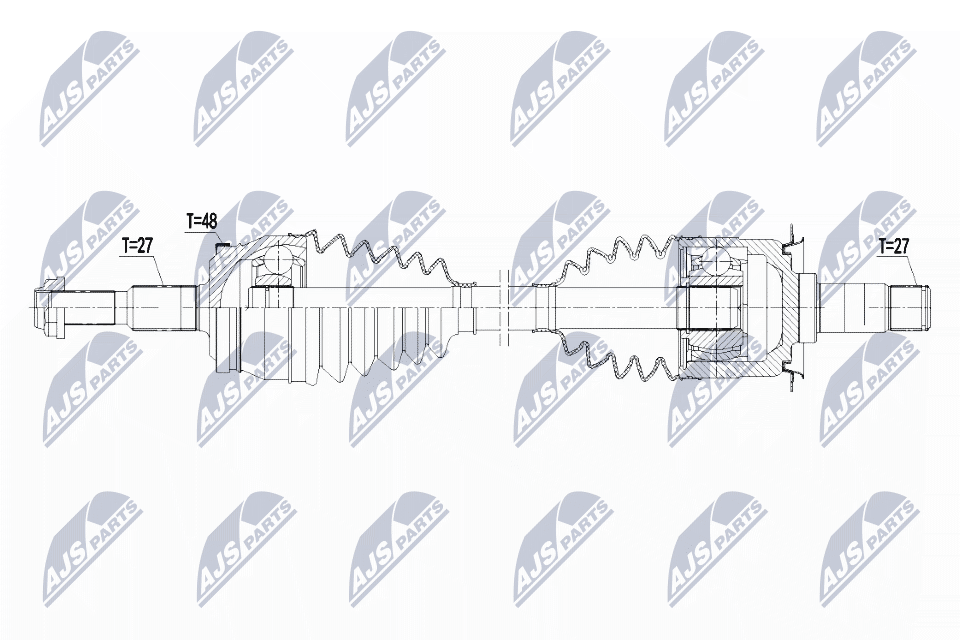DRIVE SHAFT NPW-CH-088 FOR DODGE CHRYSLER EER 2.7L EGG 3.5L 6cyl MAGNUM 5.7L - Image 3