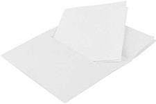 Blank White Greeting Cards With White Envelopes 5" x 7" Pack Of 20 Printable Not