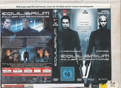 [DVD 25] Mappe 3-Computer Bild 25/2009-Mega Rare - Titel: Equilibrium Killer....