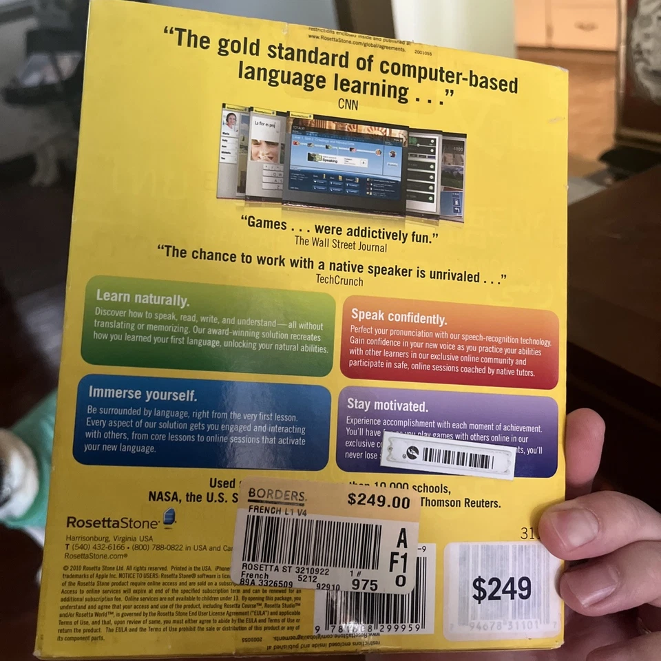 Rosetta Stone French Level 1 Version 4 Education Language Program No Headset - Image 2 of 4