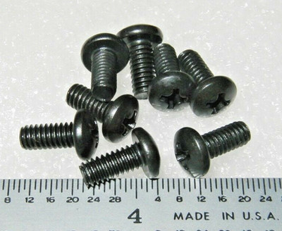 8-32 X 3/8'' SCREW PAN HEAD PHILLIPS BLACK OXIDE ALLOY STEEL  - 100 pcs