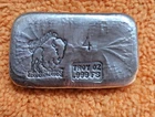 US BISON BULLION SILVER 4 TROY OZ POURED .999 SILVER LOAF STYLE BAR