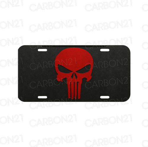 NUOVO The Punisher Red Skull Plate AUTO SUV Camion - Foto 2 di 2