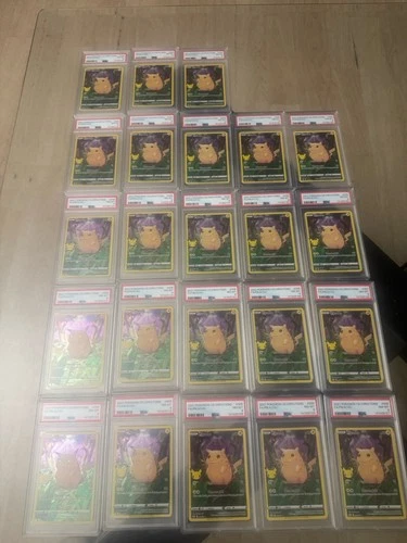 Pokemon Pikachu Celebrations Full Art Rare Card 005/025, PSA 8 23 Copy’s