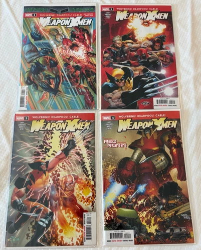 WEAPON X-MEN #1-4 (Deadpool, Wolverine, Cable, Marvel 2025, Brand New, NM+)