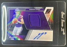 2024 Panini Zenith JJ McCarthy Rookie Patch Auto Autograph RC #/199 Vikings