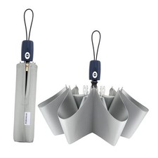 Color Glue Coating Sun Umbrella UV Protection Compact Folding Windproof Grey