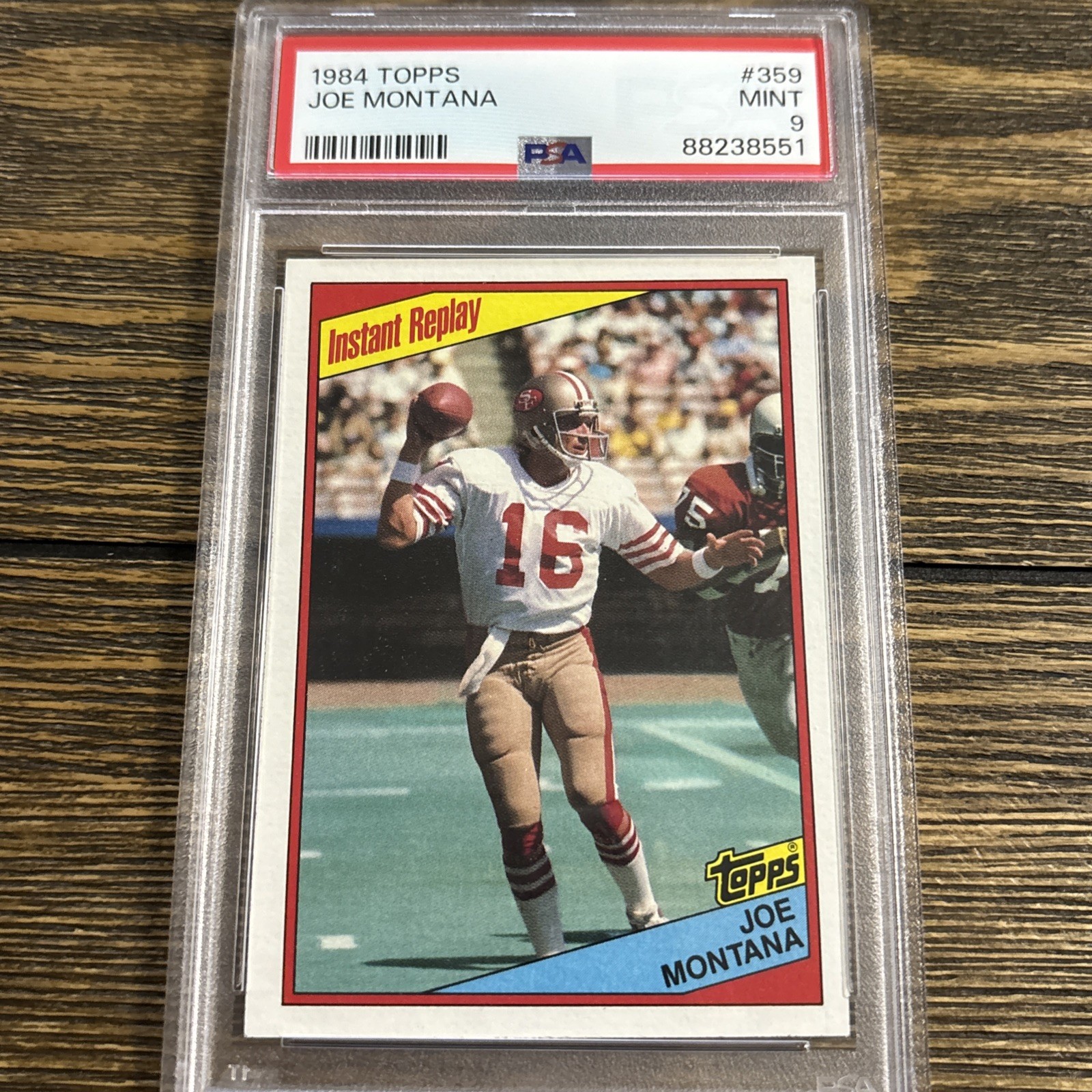1984 TOPPS #359 JOE MONTANA PSA 9