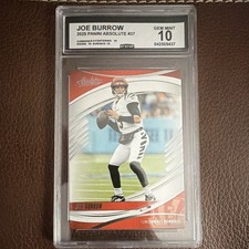 Panini Absolute 2025 Joe Burrow #37 CSG Gem Mint 10 Cincinnati Bengals NFL