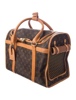 Louis Vuitton Monogram Sac Chien 40cm Dog Carrier Pet Bag | eBay